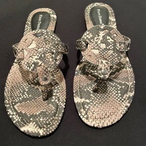 Pierre Dumas snakeskin sandals summer women’s slides thongs classic shoes